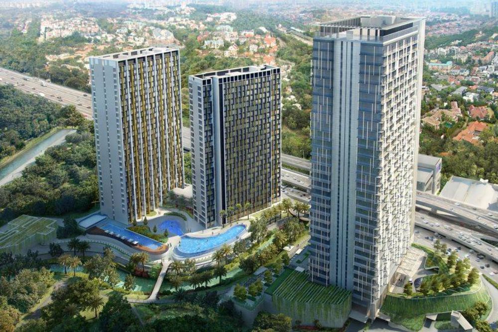 Penampakan gedung Izzara Apartment